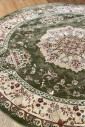 Ковер Iranian Star 2657 green круг